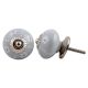 Light Grey Tiny Flower Knob